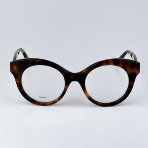 Loewe CURVY LW50074I 052 Men NEW AUTHENTIC Eyeglasses Havana Round